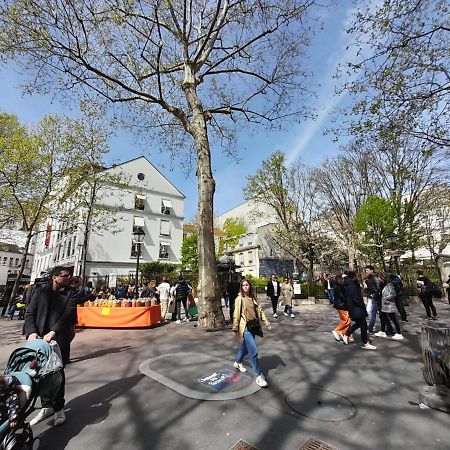 Ferienwohnung Studio Equipe Metro Abbesses A Montmartre Paris Exterior foto